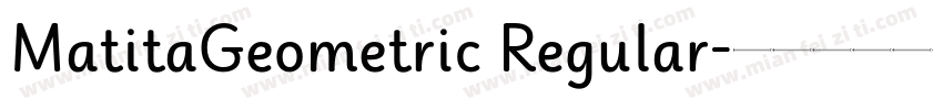 MatitaGeometric Regular字体转换